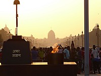 India Gate - Flamme des unsterblichen Soldaten