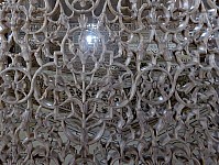 Taj Mahal - Marmor-'Schnitzereien' vor den Sarkophagen