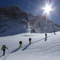 Auf dem Weisshorn-Gletscher