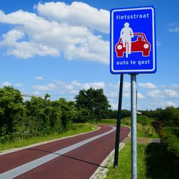 Fahrradstraße in Holland