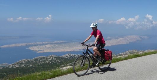 Per Fahrrad zur kroatischen Küste